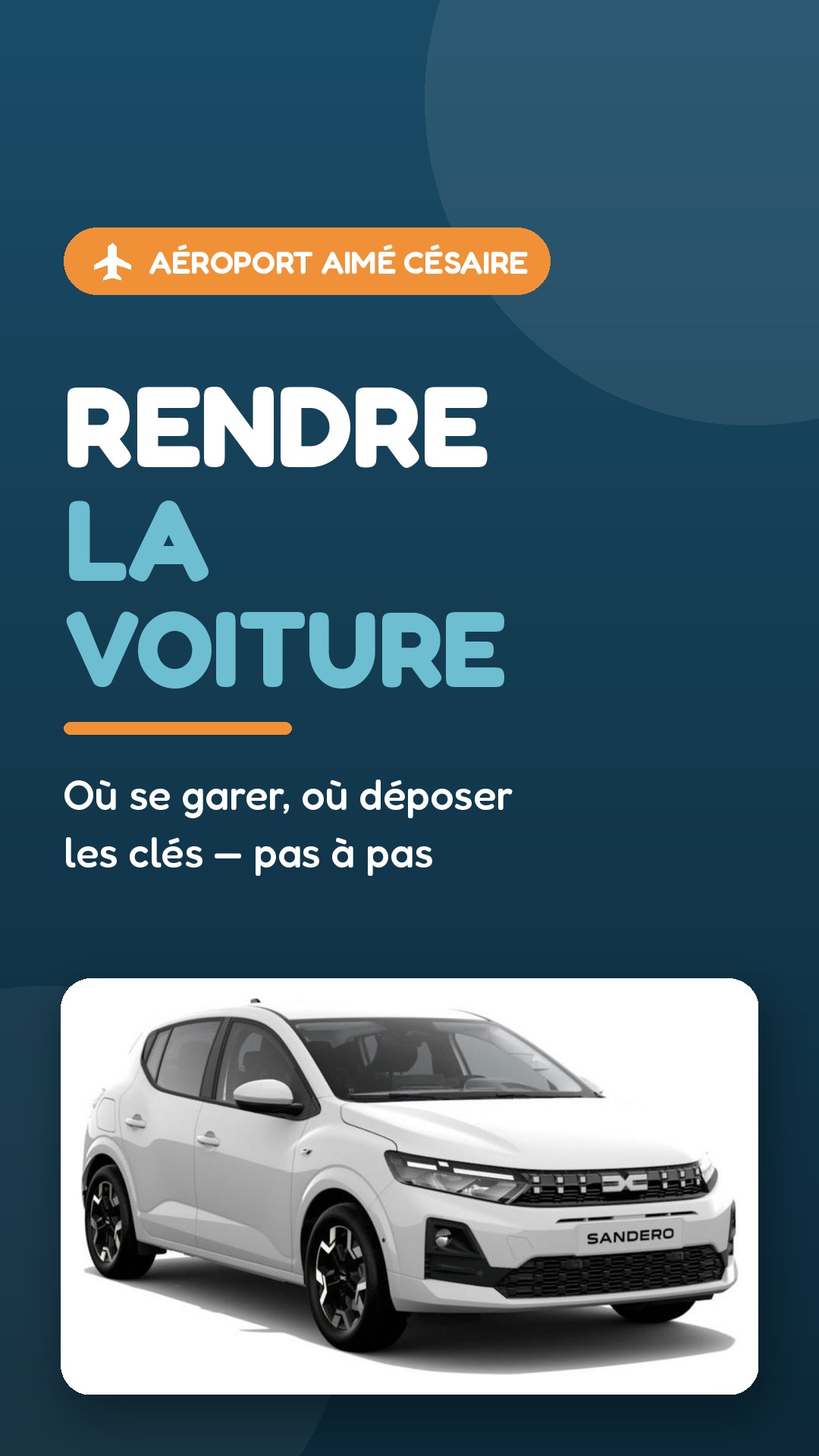 Rendre la voiture à l'aéroport Aimé Césaire